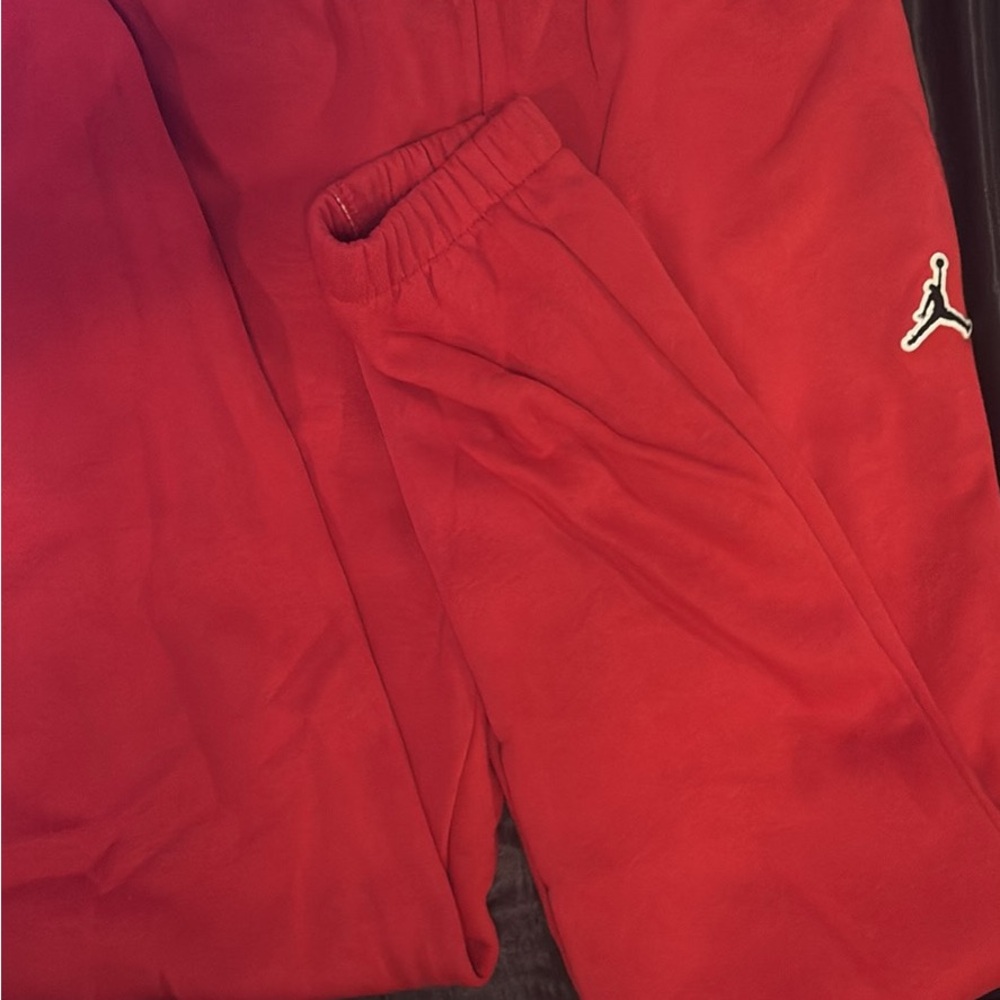Jordan Red sweats Drawstring